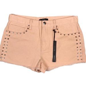 Forever 21 Women's Peach Denim Shorts